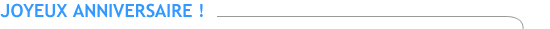 Anniversaire