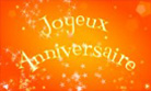 Joyeux anniversaire !