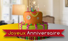 Un gâteau animé