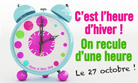 A vos horloges !