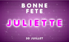 Juliette - 30 juillet